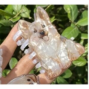German Shepherd Puppy Hair Claw Clip Hair‎ Clip Novelty Hair Accessory